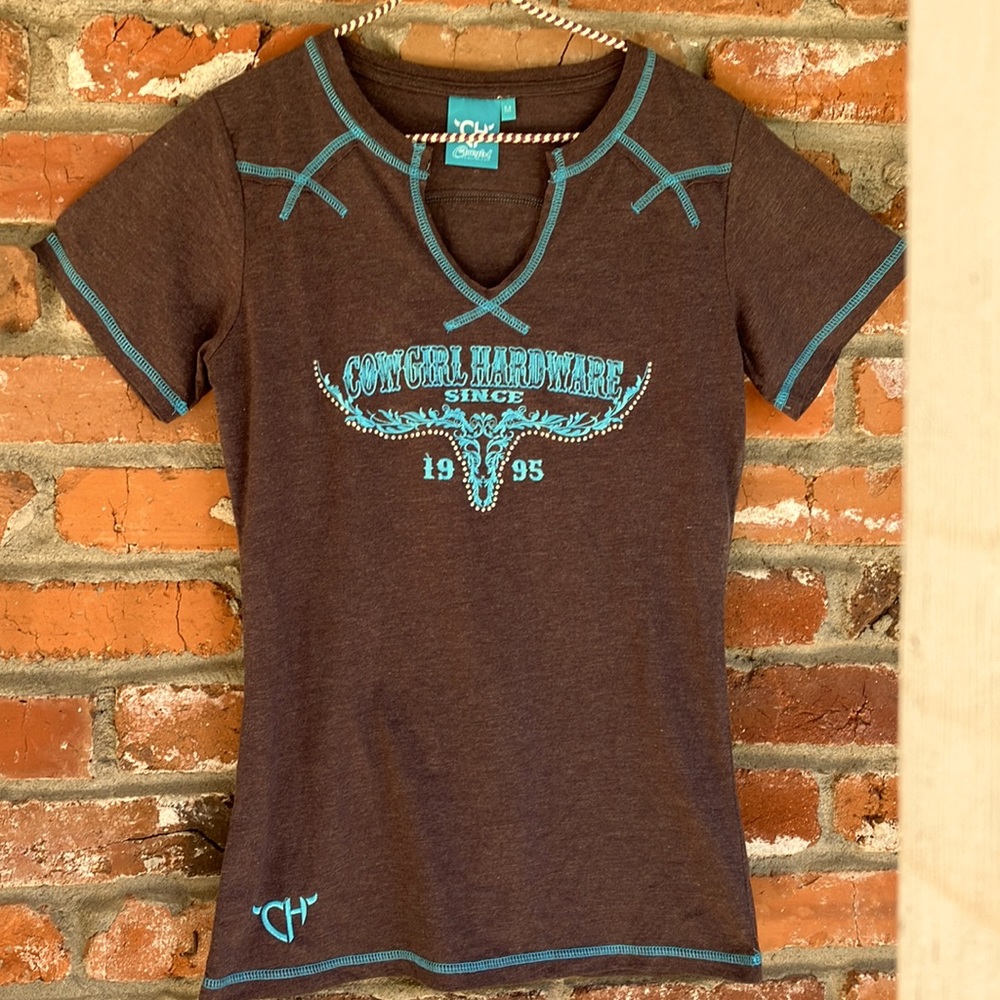 NWOT Cowgirl Hardware western style tee